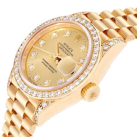 Rolex yellow gold diamond